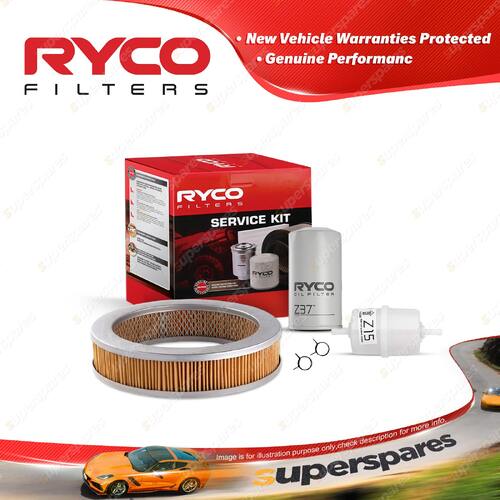 Ryco Oil Air Fuel Filter Service Kit for Toyota Corona RT104 Sdn RT118