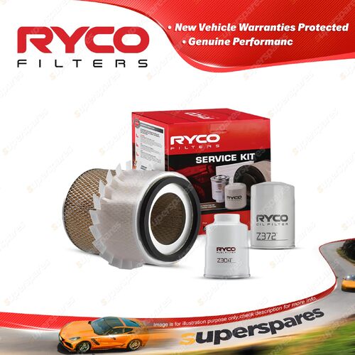 Ryco Oil Air Fuel Filter Service Kit for Mitsubishi Pajero NJ NK NL Triton MK