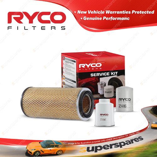 Ryco Oil Air Fuel Filter Service Kit for Nissan Patrol GQ 2 H/T II