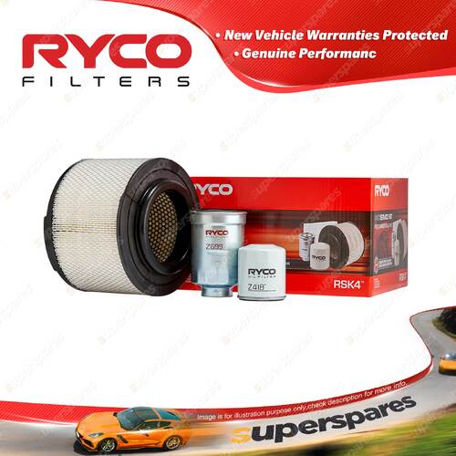 Ryco Oil Air Fuel Filter Service Kit for Ford Ranger PJ WE-AT PK WL-AT