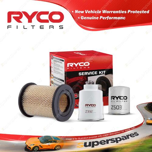 Ryco Oil Air Fuel Filter Service Kit for Nissan Navara D22 I-II II-IV 1997-2005