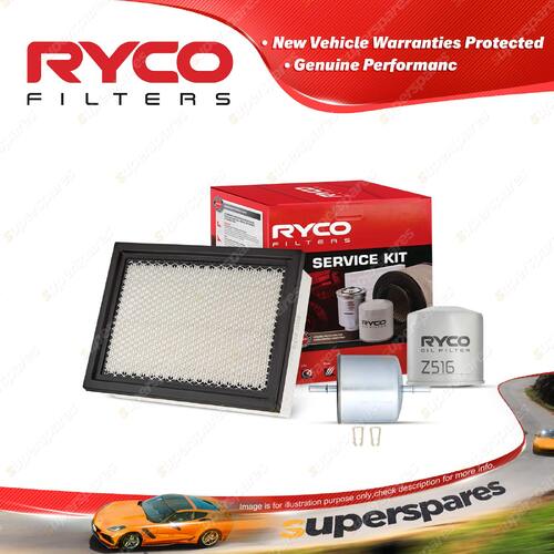 Ryco Oil Air Fuel Filter Service Kit for Mazda Tribute 6Z 8Z CU YU08 04-08