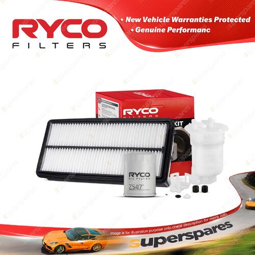 Ryco Oil Air Fuel Filter Service Kit for Honda Accord 40 Series CM J30A4 03-08