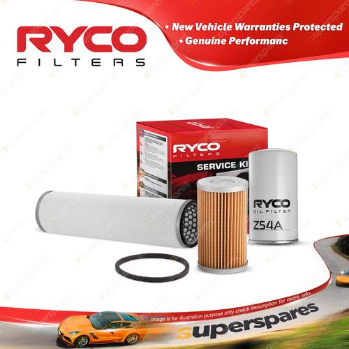 Ryco Oil Air Fuel Filter Service Kit for Ford Tractor 5000 5200 Diesel Petrol