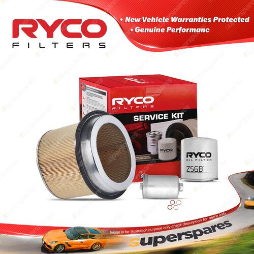 Ryco Oil Air Fuel Filter Service Kit for Mitsubishi Magna TN TP TM 1987-04/1992
