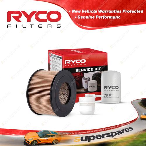 Ryco Oil Air Fuel Filter Service Kit for Toyota Hiace RH11 PckUp RH16 RH20 RH30