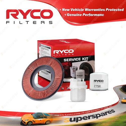 Ryco Oil Air Fuel Filter Service Kit for Ford Laser Tx3 KF KH B6 4cyl 1.6L