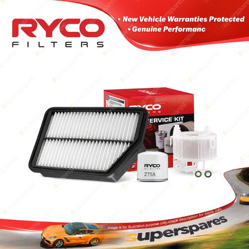 Ryco Oil Air Fuel Filter Service Kit for Hyundai Ix35 LM G4NC G4KJ 4cyl