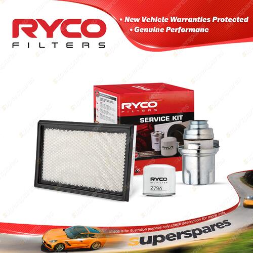 Ryco Oil Air Fuel Filter Service Kit for Subaru Outback BH BHE 2000-2003