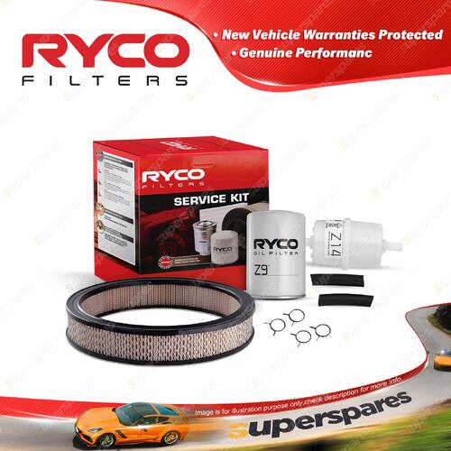 Ryco Oil Air Fuel Filter Service Kit for Chrysler Valiant VE VF 160BHP 1967-1970