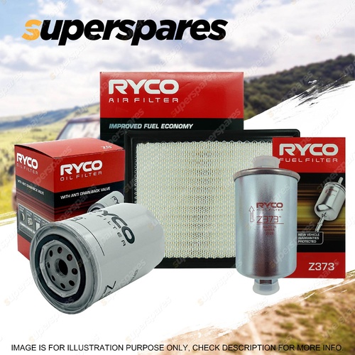 Ryco Oil Air Fuel Filter Service Kit for Ford Fairmont AU AUII AUIII EF EL