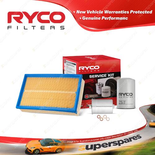 Ryco Oil Air Fuel Filter Service Kit for Audi 80 B4 2.0E 08/1991-12/1995