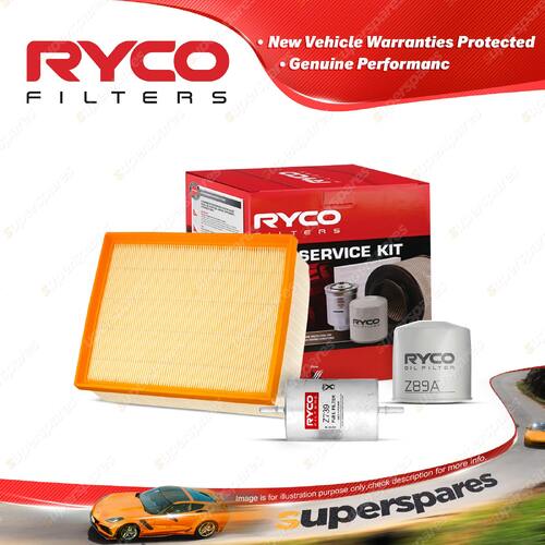 Ryco Oil Air Fuel Filter Service Kit for Audi A4 B6 3.0 12/2002-2006