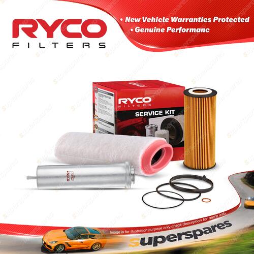 Ryco Oil Air Fuel Filter Service Kit for BMW 120D E87 05/2006-02/2007