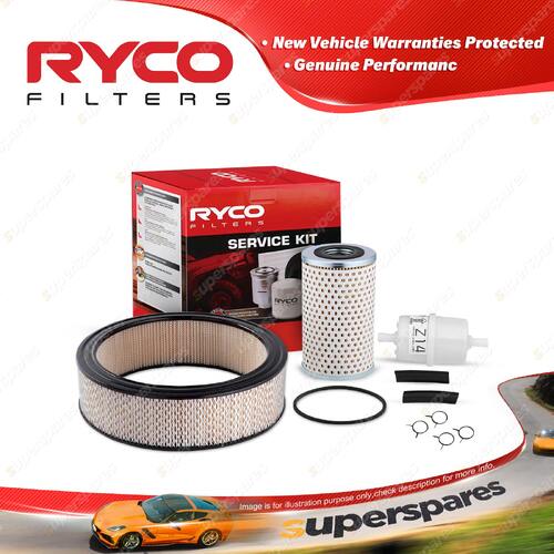 Ryco Oil Air Fuel Filter Service Kit for Chevrolet Cars Various 1968-1970