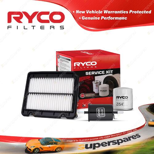 Ryco Oil Air Fuel Filter Service Kit for Daewoo Kalos T200 03/2003-12/2004