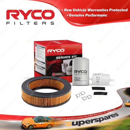 Ryco Oil Air Fuel Filter Service Kit for Ford Escort MK2 06/1975-1982