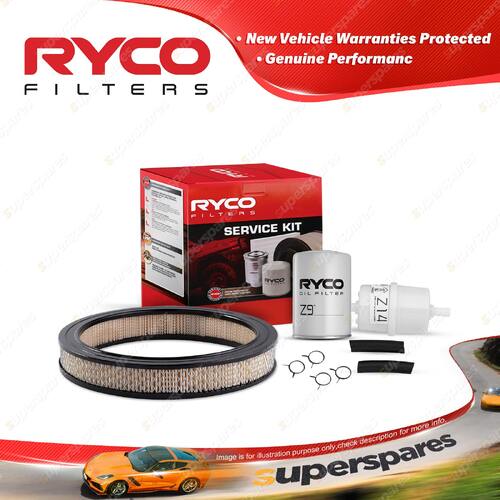 Ryco Oil Air Fuel Filter Service Kit for Ford Fairlane ZK 250 03/1982-1984
