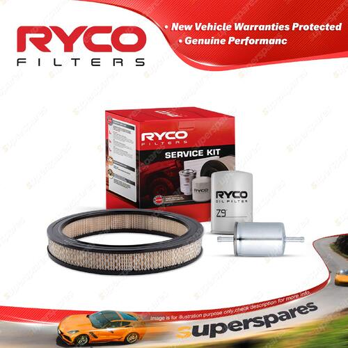 Ryco Oil Air Fuel Filter Service Kit for Ford Falcon EA CFi 03/1988-12/1988