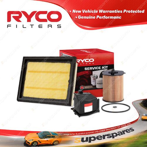 Ryco Oil Air Fuel Filter Service Kit for Ford Fiesta TCDi 01/2004-09/2008