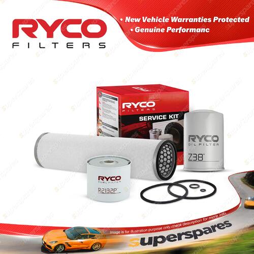 Ryco Oil Air Fuel Filter Service Kit for Ford Tractor 675D Diesel