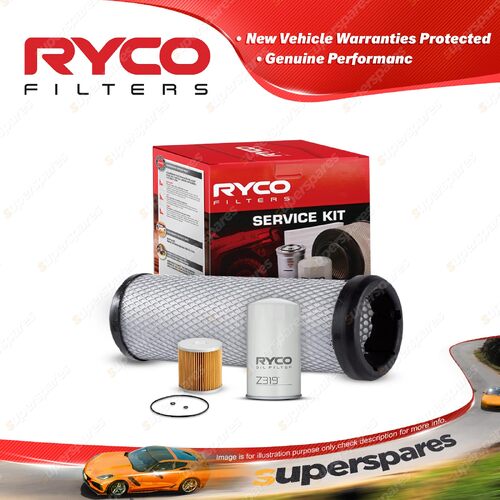 Ryco Oil Air Fuel Filter Service Kit for Hino 500 Series - 1018 FC6J 03/2008-On