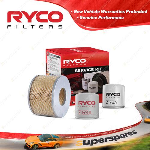 Ryco Oil Air Fuel Filter Service Kit for Holden Jackaroo UBS55 07/1988-04/1992