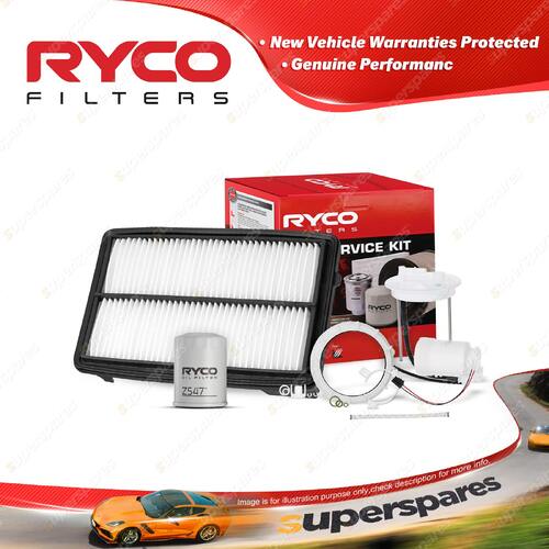 Ryco Oil Air Fuel Filter Service Kit for Honda Accord 9th Gen J35Y3 06/2013-On