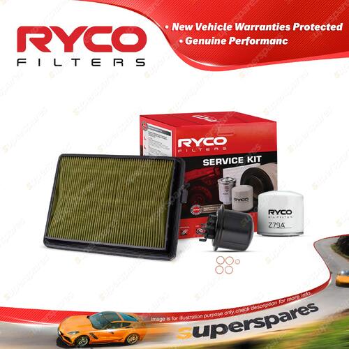 Ryco Oil Air Fuel Filter Service Kit for Honda Accord CA 01/1986-11/1988