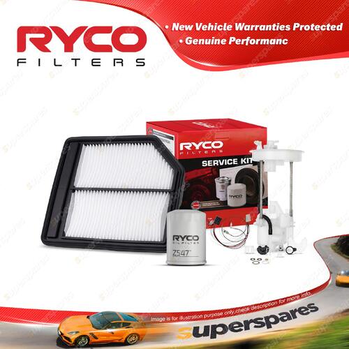 Ryco Oil Air Fuel Filter Service Kit for Honda Civic FD R18A1 02/2006-12/2011