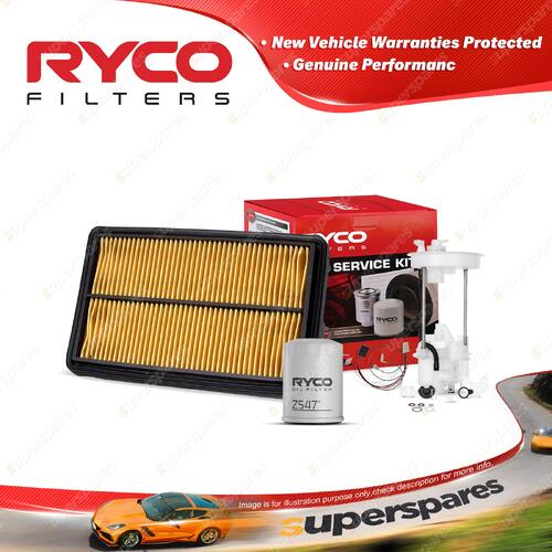 Ryco Oil Air Fuel Filter Service Kit for Honda Civic FD K20Z2 02/2006-12/2011