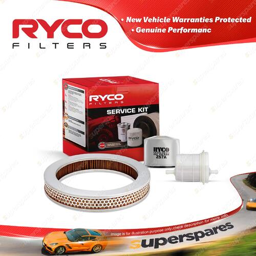 Ryco Oil Air Fuel Filter Service Kit for Honda Civic WB 02/1976-1978