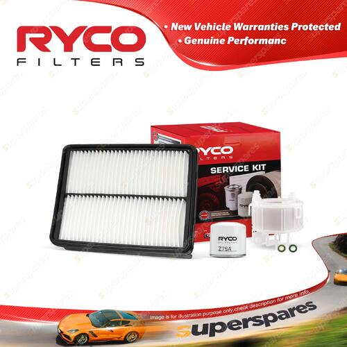 Ryco Oil Air Fuel Filter Service Kit for Hyundai Santa Fe DM G4KJ 09/2012-On