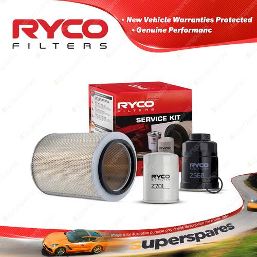 Ryco Oil Air Fuel Filter Service Kit for Isuzu Nkr200 NKR77 01/2003-01/2008