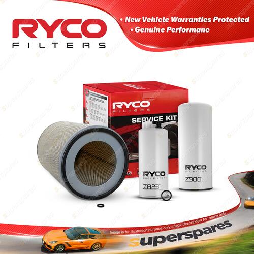 Ryco Oil Air Fuel Filter Service Kit for Iveco Acco 2350G 1998-On