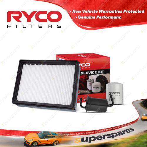 Ryco Oil Air Fuel Filter Service Kit for Kia Carnival KV II 10/2003-2006