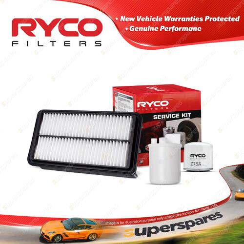 Ryco Oil Air Fuel Filter Service Kit for Kia Carnival VQ 10/2006-04/2011