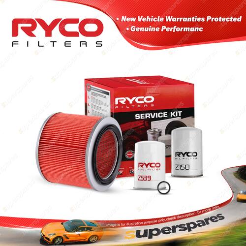 Ryco Oil Air Fuel Filter Service Kit for Kia Ceres KW53 55 02/1997-2000