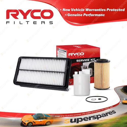 Ryco Oil Air Fuel Filter Service Kit for Kia Grand Carnival VQ 01/2006-08/2008