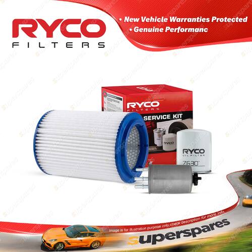 Premium Quality Ryco Oil Air Fuel Filter Service Kit for Kia K2900 PU 04/2008-On