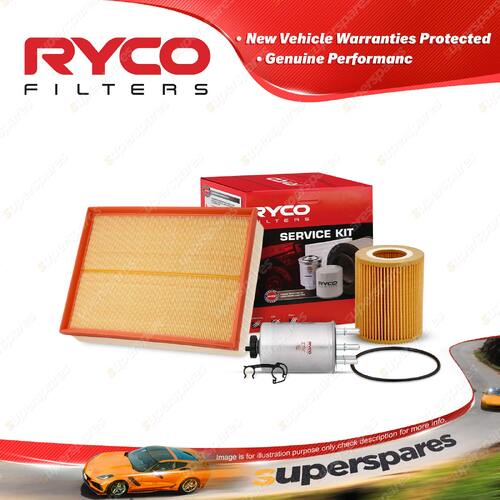 Ryco Oil Air Fuel Filter Service Kit for Landrover Range Rover L322 10/2009-2013
