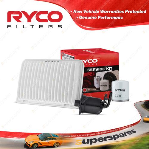 Ryco Oil Air Fuel Filter Service Kit for Lexus Es300 MCV30R 10/2001-2005