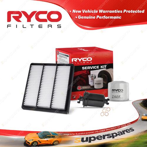 Ryco Oil Air Fuel Filter Service Kit for Mitsubishi Pajero NH 05/1991-10/1993