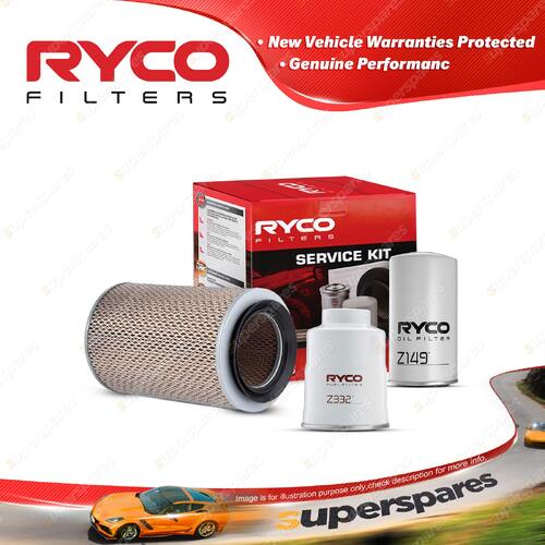 Ryco Oil Air Fuel Filter Service Kit for Nissan Cabstar SYH40 05/1987-1995