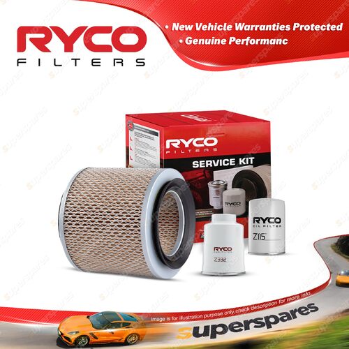 Ryco Oil Air Fuel Filter Service Kit for Nissan Patrol RX 1994-12/1997