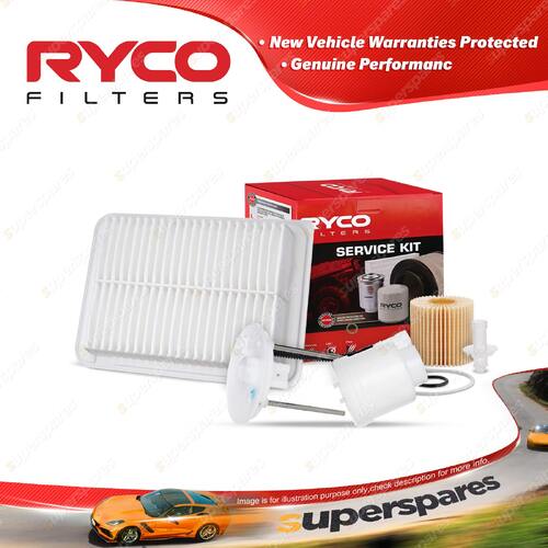 Ryco Oil Air Fuel Filter Service Kit for Toyota Camry ASV50R 12/2011-On