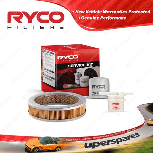Ryco Oil Air Fuel Filter Service Kit for Toyota Coaster RU19 08/1972-07/1977