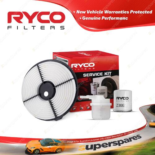 Ryco Oil Air Fuel Filter Service Kit for Toyota Corolla AE95R 09/1990-1994