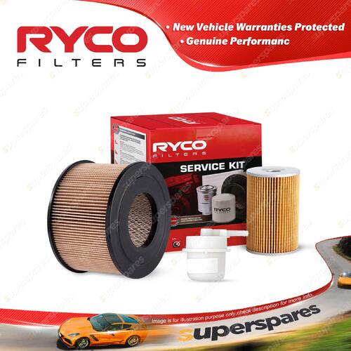 Ryco Oil Air Fuel Filter Service Kit for Toyota Hiace RH11 Van 05/1971-1977