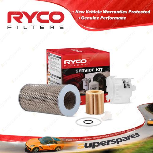 Ryco Oil Air Fuel Filter Service Kit for Toyota Hiace TRH200 08/2004-On